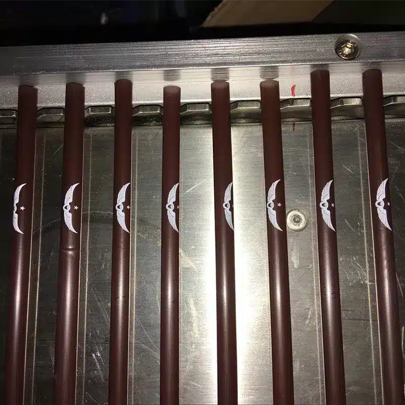 printed drinking straw