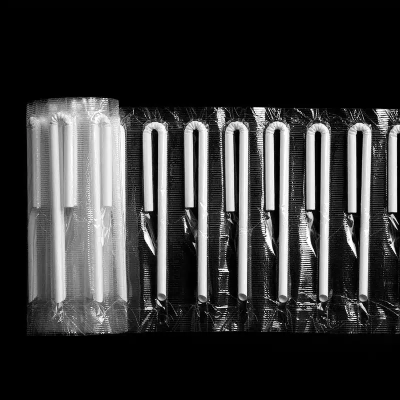 u shaped paper straw for tetra pack