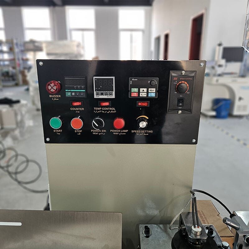 control panel of single straw packing machine